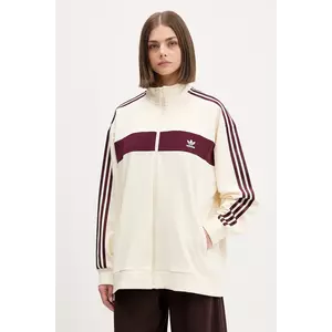 adidas Originals bluză 3-Stripes culoarea bej, cu imprimeu, KA7751 imagine