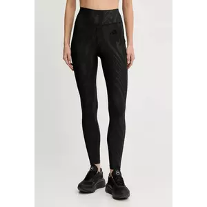 adidas Performance leggins de antrenament Optime culoarea negru, cu imprimeu, JV5185 imagine