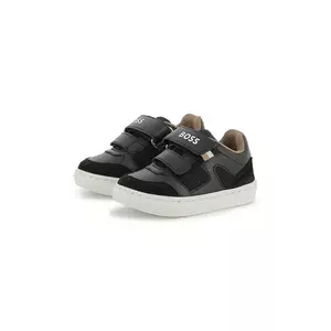 BOSS pantofi copii culoarea negru, J52577 imagine