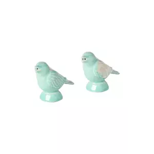 Costa Nova solniță și piperniță 9 cm culoarea turcoaz imagine