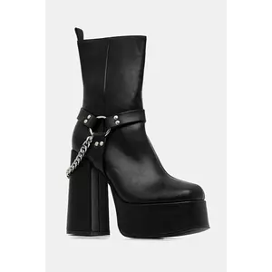 Koi Footwear botine Natron culoarea negru, cu toc drept, Natron imagine