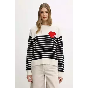 FROM FUTURE pulover de lână culoarea bej, light, WPR03378 imagine