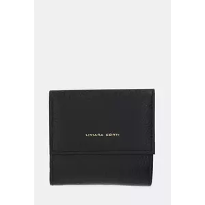 Liviana Conti portofel de piele culoarea negru, A5WB53 imagine