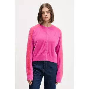 adidas Originals cardigan Fluffy Cardigan culoarea roz, light, JW3645 imagine