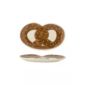 Bloomingville farfurie de servire Treats 23, 5 x 2, 5 x 14 cm culoarea maro imagine