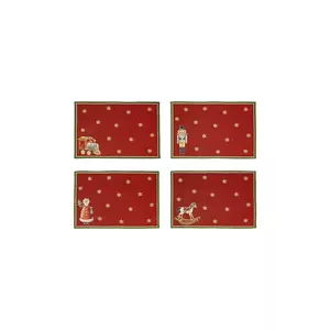 Villeroy & Boch set de șervețele pentru masă Toy’s Delight 32 x 48 cm 4-pack culoarea roșu imagine