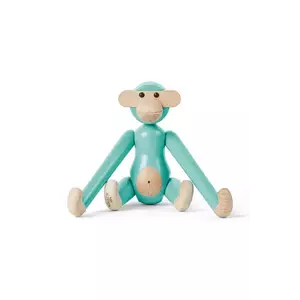 Kay Bojesen figurină decorativă Monkey Mini 9, 5 cm culoarea turcoaz imagine