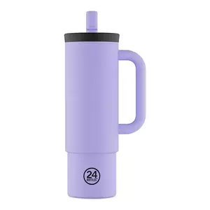 24bottles cană termică Straw 800ml Erica culoarea violet, Straw.800.Erica imagine
