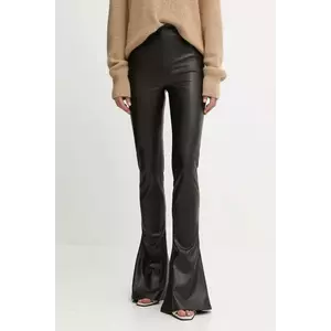 Aniye By pantaloni culoarea maro, evazați, high waist, 181419 imagine