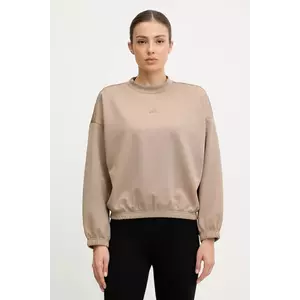 adidas Performance hanorac yoga Motion culoarea bej, uni, JM4490 imagine