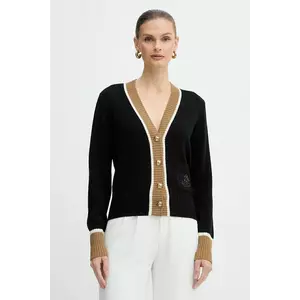 Luisa Spagnoli cardigan din lână culoarea negru, light, 100239 imagine