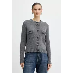 Weekend Max Mara cardigan din lână OLBIA culoarea gri, 2525346032600 imagine