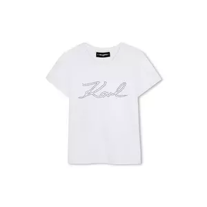 Karl Lagerfeld tricou copii culoarea alb, Z30941 imagine