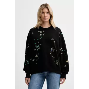 PS Paul Smith hanorac de bumbac culoarea negru, cu imprimeu, W2R-185V-TP5177 imagine