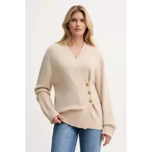 ISABELLE BLANCHE cardigan din amestec de lână culoarea bej, IS25FW-M152-F007 imagine