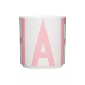 Design Letters ceașcă Vintage ABC 250 ml culoarea roz imagine