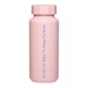 Design Letters sticlă termică Tone On Tone 0, 5 L culoarea roz imagine