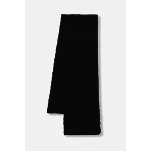 Liviana Conti eșarfă din amestec de lână culoarea negru, uni, A5WF76 imagine