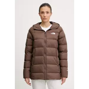 The North Face geacă de puf Hyalite culoarea maro, de iarnă, NF0A8E741OI1 imagine