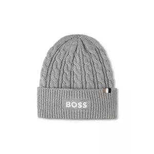 BOSS căciulă copii culoarea gri, J52700 imagine