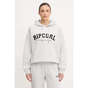 Rip Curl bluză VARSITY culoarea gri, cu glugă, cu imprimeu, 08HWFL imagine