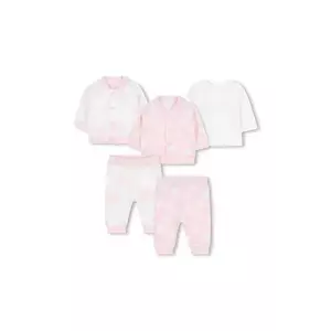 Marc Jacobs set pentru bebeluși din bumbac cu două fețe culoarea roz, W60693 imagine