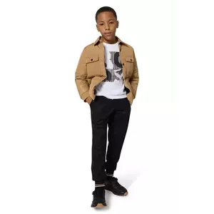 BOSS geacă copii culoarea maro, J52392 imagine