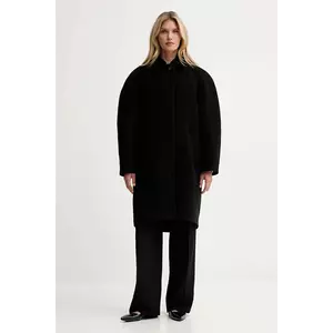 Filippa K haină cu lână culoarea negru, 31614 imagine