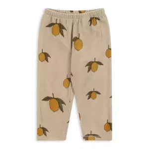 Konges Sløjd pantaloni de trening pentru copii TAVI FLEECE PANTS GRS culoarea bej, cu imprimeu, KS101300 imagine