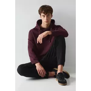 Medicine bluza culoarea bordo, cu glugă imagine