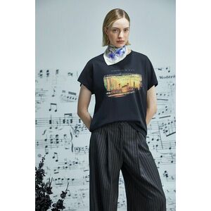 Medicine tricou din bumbac culoarea negru imagine