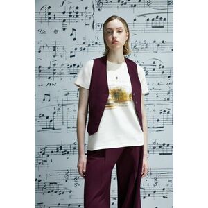 Medicine tricou din bumbac culoarea bej imagine