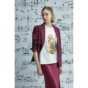 Medicine tricou din bumbac culoarea bej imagine