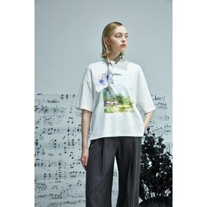 Medicine tricou din bumbac culoarea bej imagine