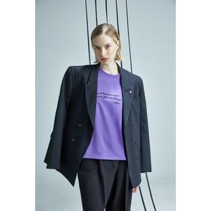 Medicine tricou din bumbac culoarea violet imagine