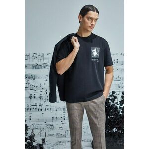 Medicine tricou din bumbac culoarea negru, cu imprimeu imagine