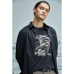 Medicine tricou din bumbac culoarea negru, cu imprimeu imagine