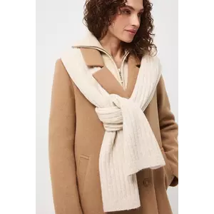 Medicine esarfa din amestec de lana culoarea bej, melanj imagine