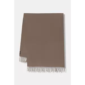 Answear.LAB sal de lana culoarea maro, neted imagine