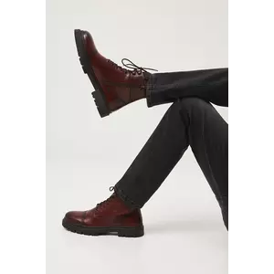 Medicine pantofi inalti culoarea maro imagine