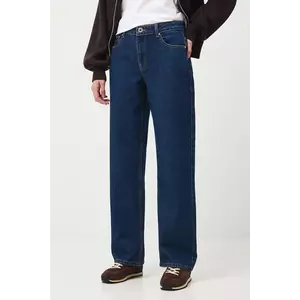 Medicine blugi din bumbac culoarea albastru marin imagine