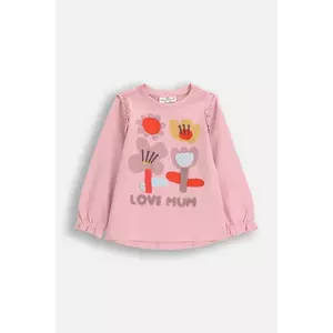 Coccodrillo longsleeve bebeluși culoarea roz, TEDDY BEAR GIRL NEWBORN imagine