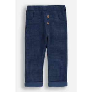Coccodrillo pantaloni de trening pentru bebeluși culoarea bleumarin, cu imprimeu, FOREST FRIENDS BOY NEWBORN imagine