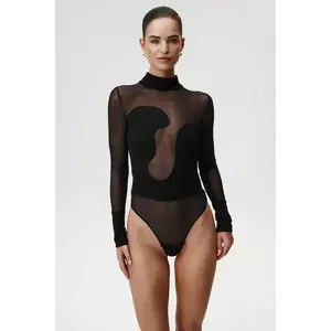 Undress Code body Thong culoarea negru, cu turtleneck, 998 imagine