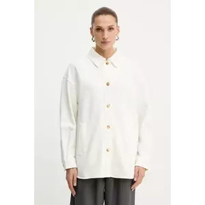 MM camasa COMMA culoarea alb, cu guler clasic, relaxed, 2526956018600 imagine