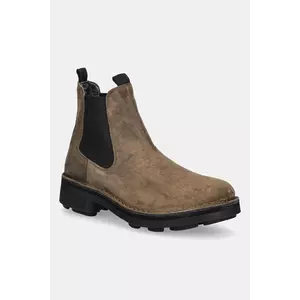 Fly London botine din piele întoarsă NOLL127FLY culoarea maro, P211127005 imagine