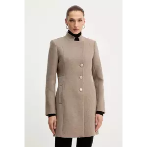 Morgan haină cu lână culoarea bej, GUERTA imagine