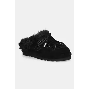 Naked Wolfe papuci din piele întoarsă Harlow culoarea negru, Harlow Black Suede imagine