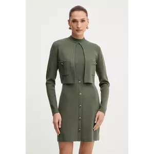 Morgan rochie culoarea verde, mini, mulata, RMCASSY imagine