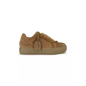 Kurt Geiger London sneakers din piele intoarsă Southbank Tag culoarea maro, 493348209 imagine